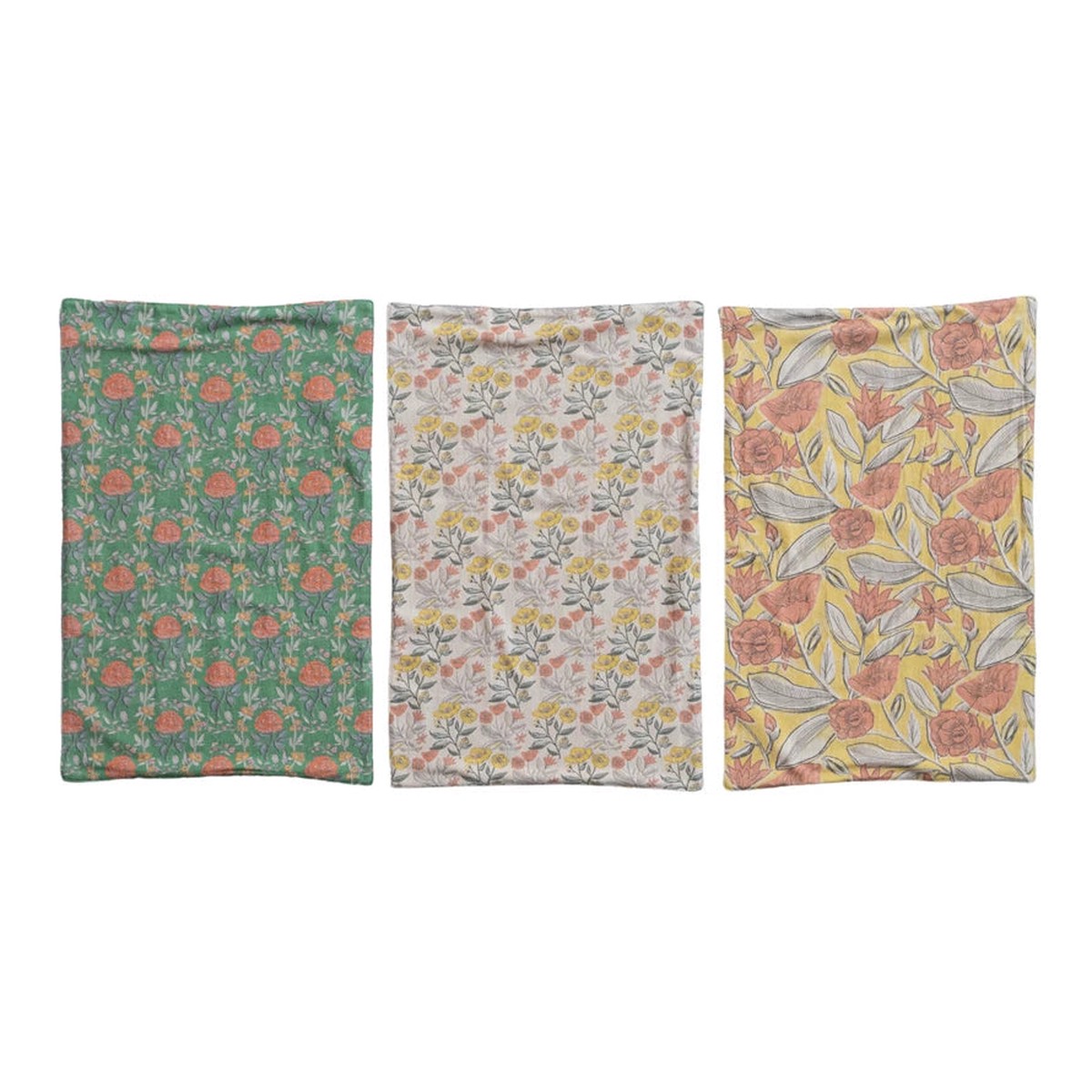 Cotton Printed Tea Towel & Terry Back (3 Styles)
