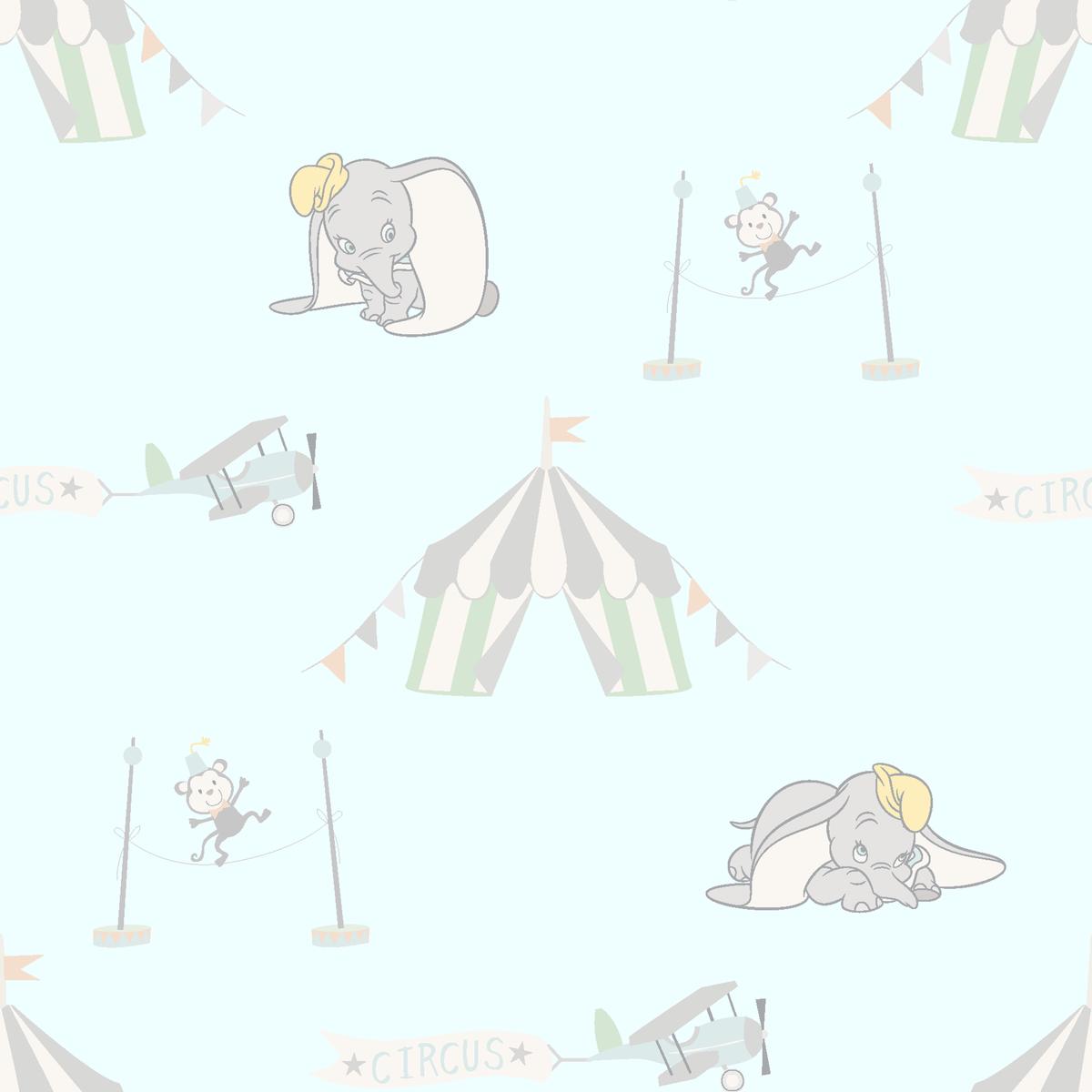 Disney Dumbo Circus Performance Pattern Fabric