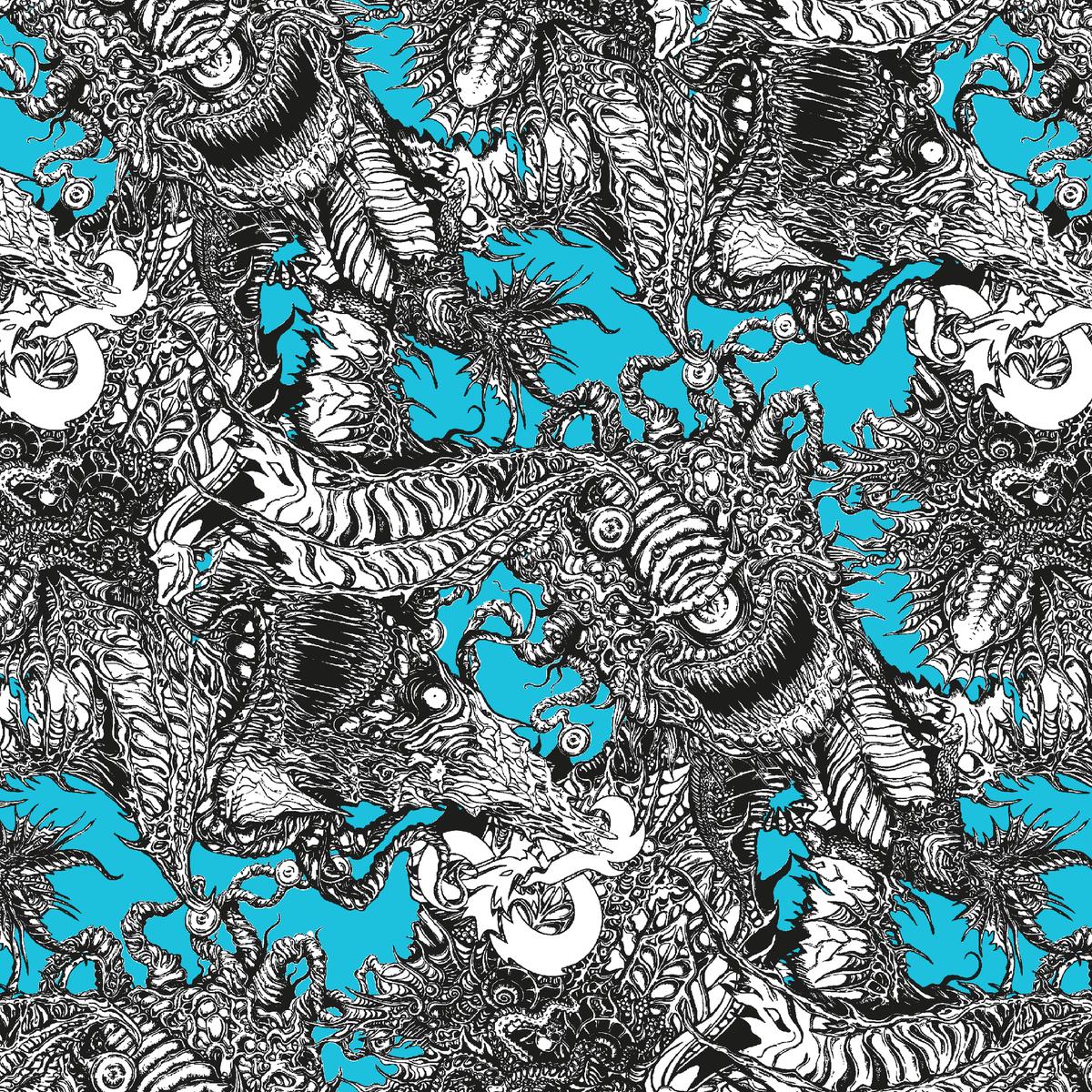 Dungeons & Dragons Monster Craze Black and White Fabric