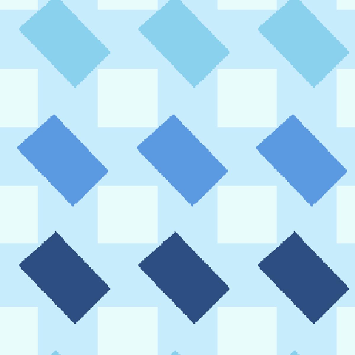 Edie on Blue Fabric