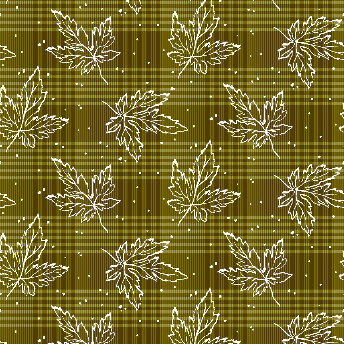 Falling into Plaid – Green Leaf Fabric