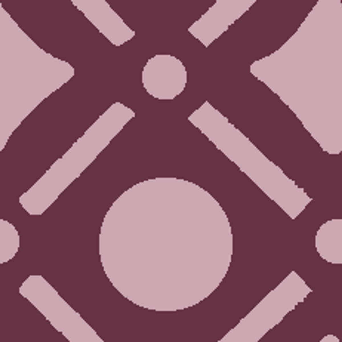 Fresh Geo on Berry Fabric