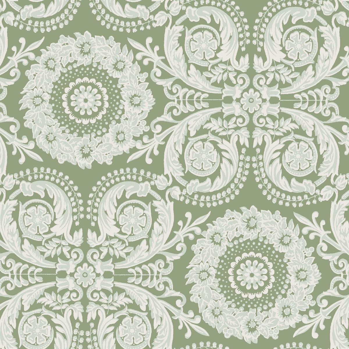 Infinite Romance in Moss Fabric