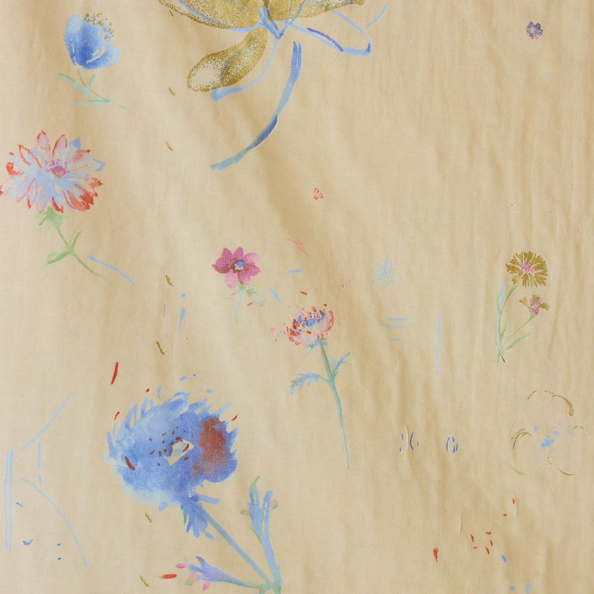 nani IRO Hana no toki niwa Organic Cotton Double Gauze – Light Beige EGX-11440-1