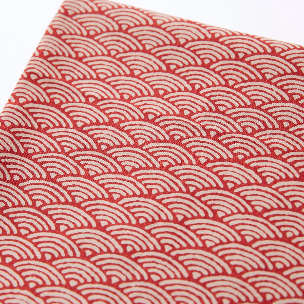 Seigaiha Wave Cotton Broadcloth – Red KW-3656-2
