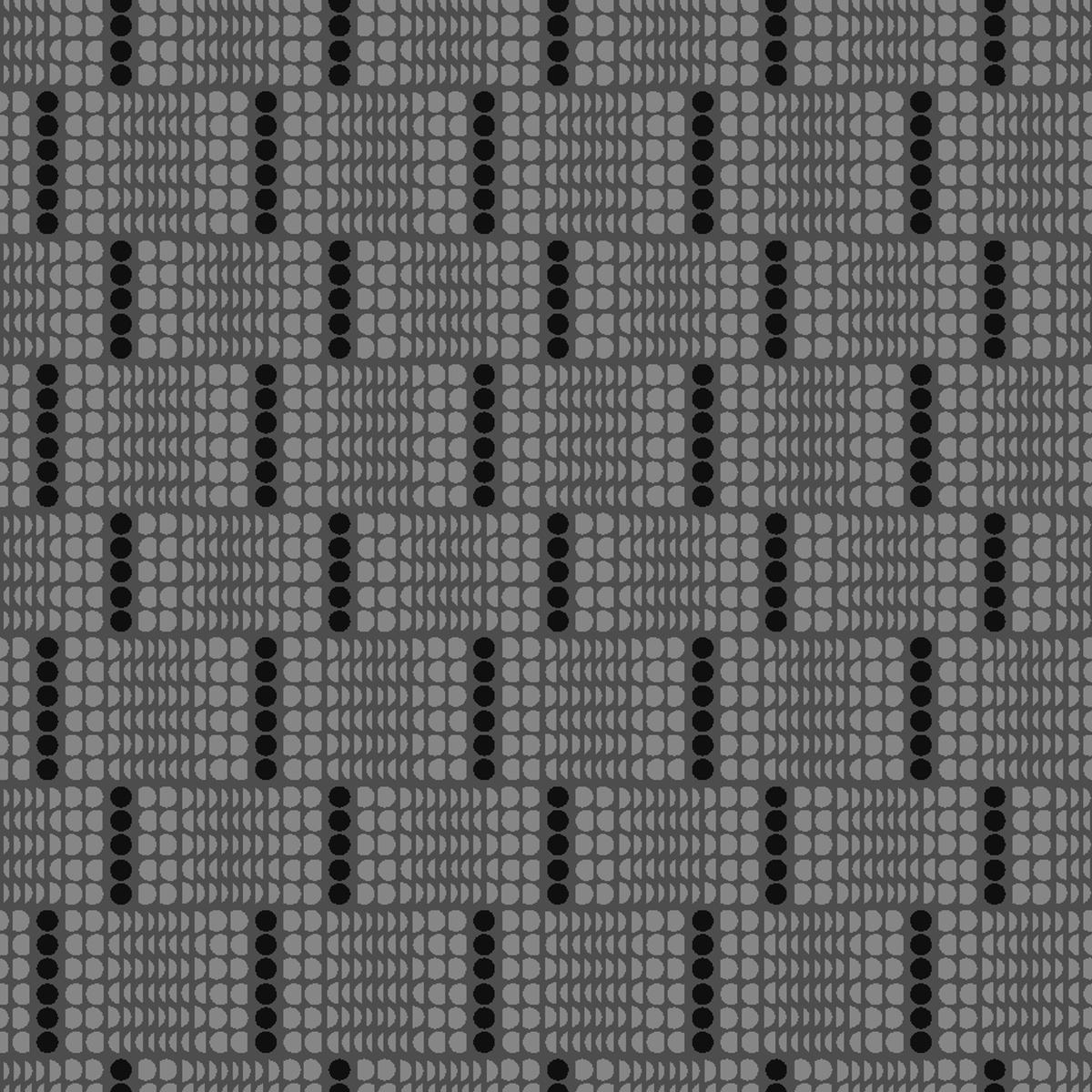 Sporty Check on Gray & Black Fabric