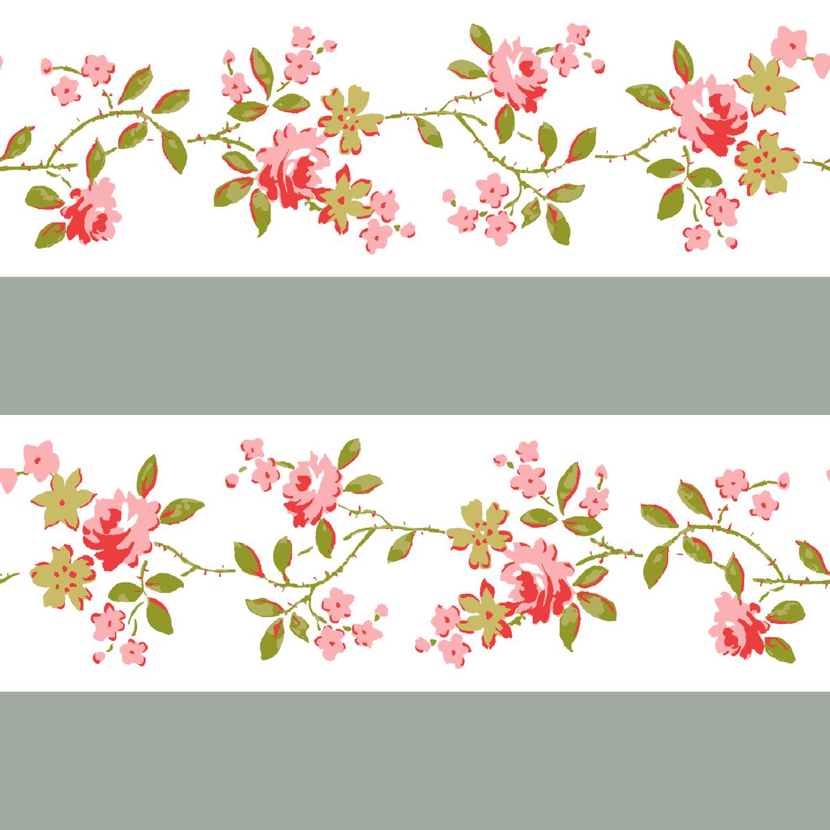 Tulle on Laurel Green Fabric