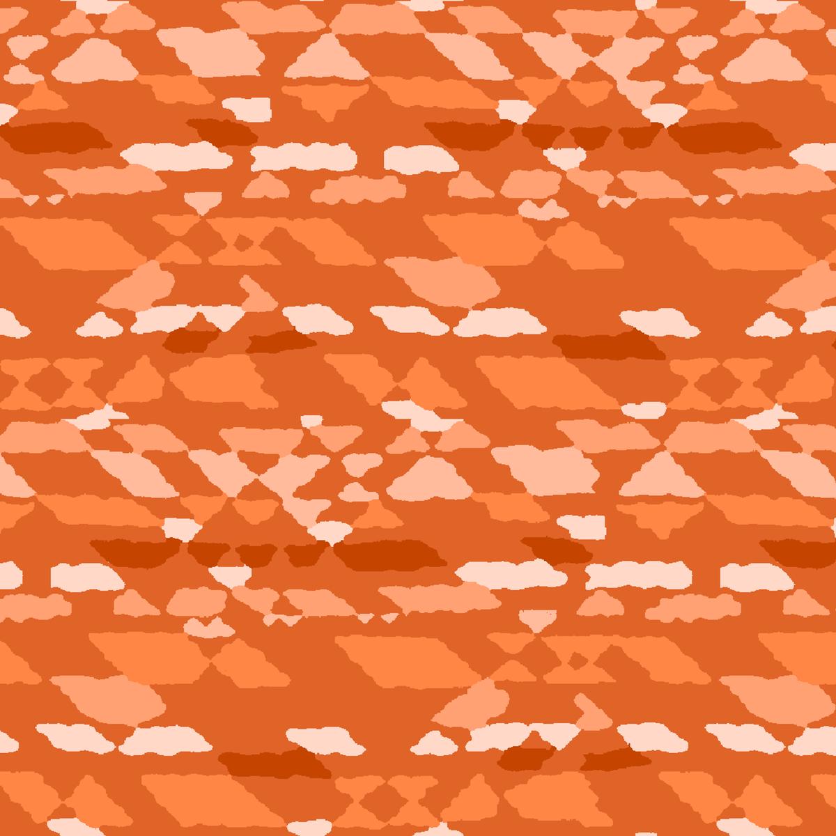 Donte on Orange Fabric