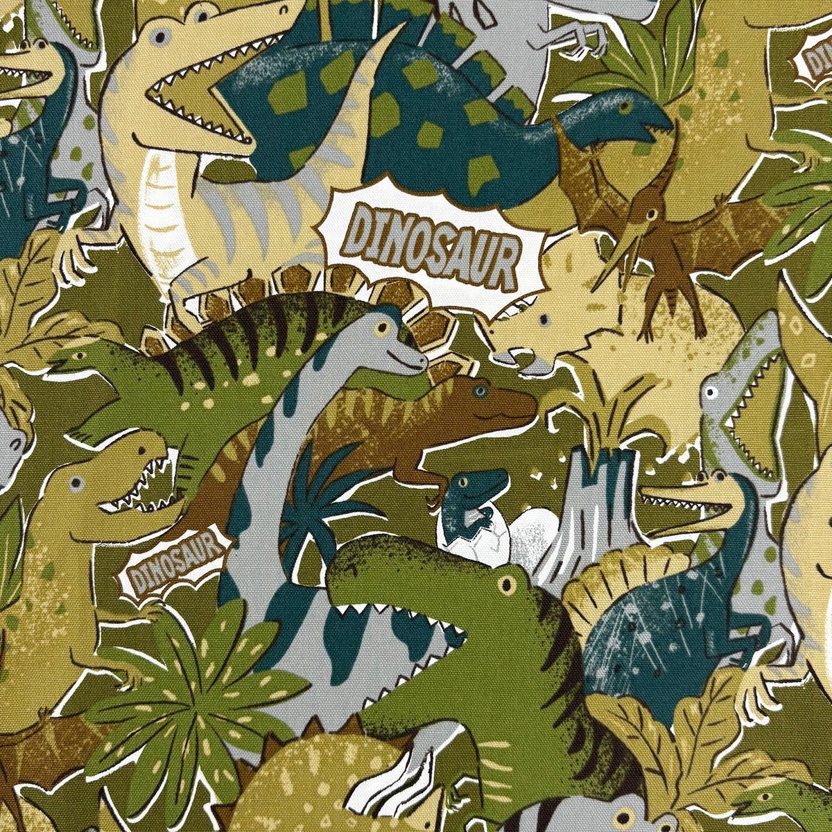 Powerful Animal Dinos Cotton Oxford – Green YGA-89000-2