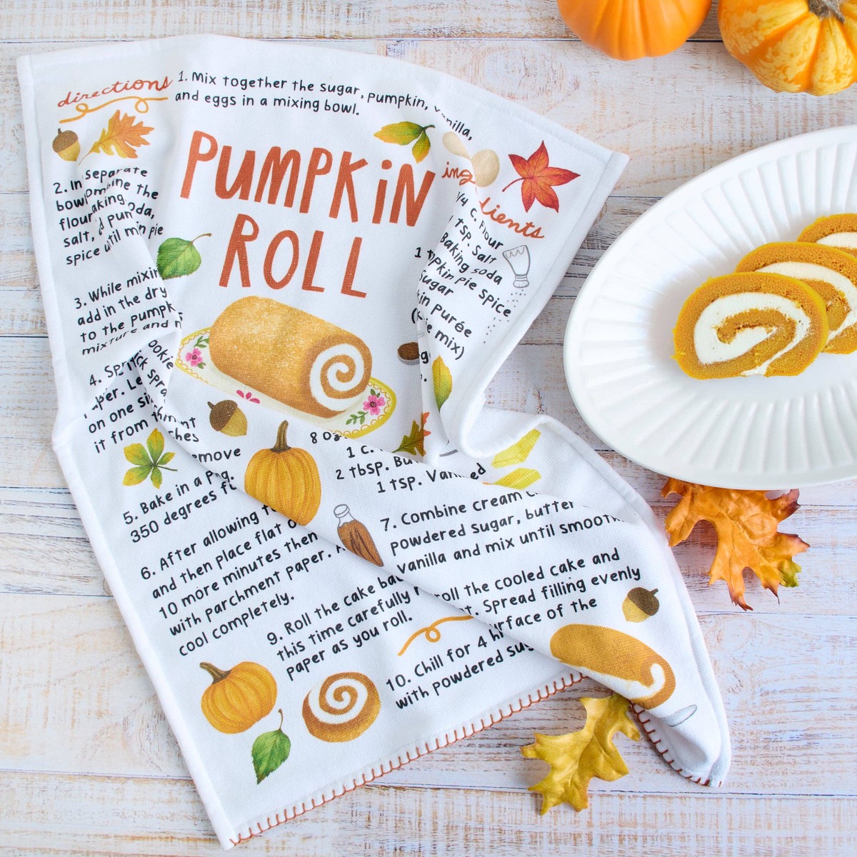 Pumpkin Roll Kitchen Towel
