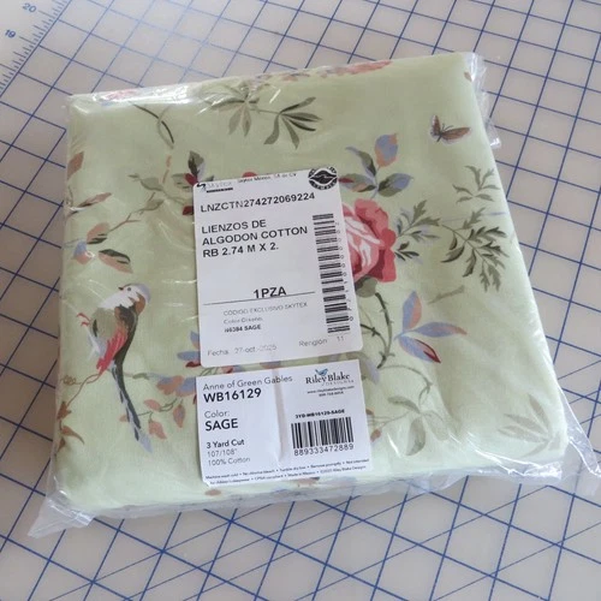 3 Yards Long ~ Anne Of Green Gables 108" Wide Quilt Backing Width By Riley Blake