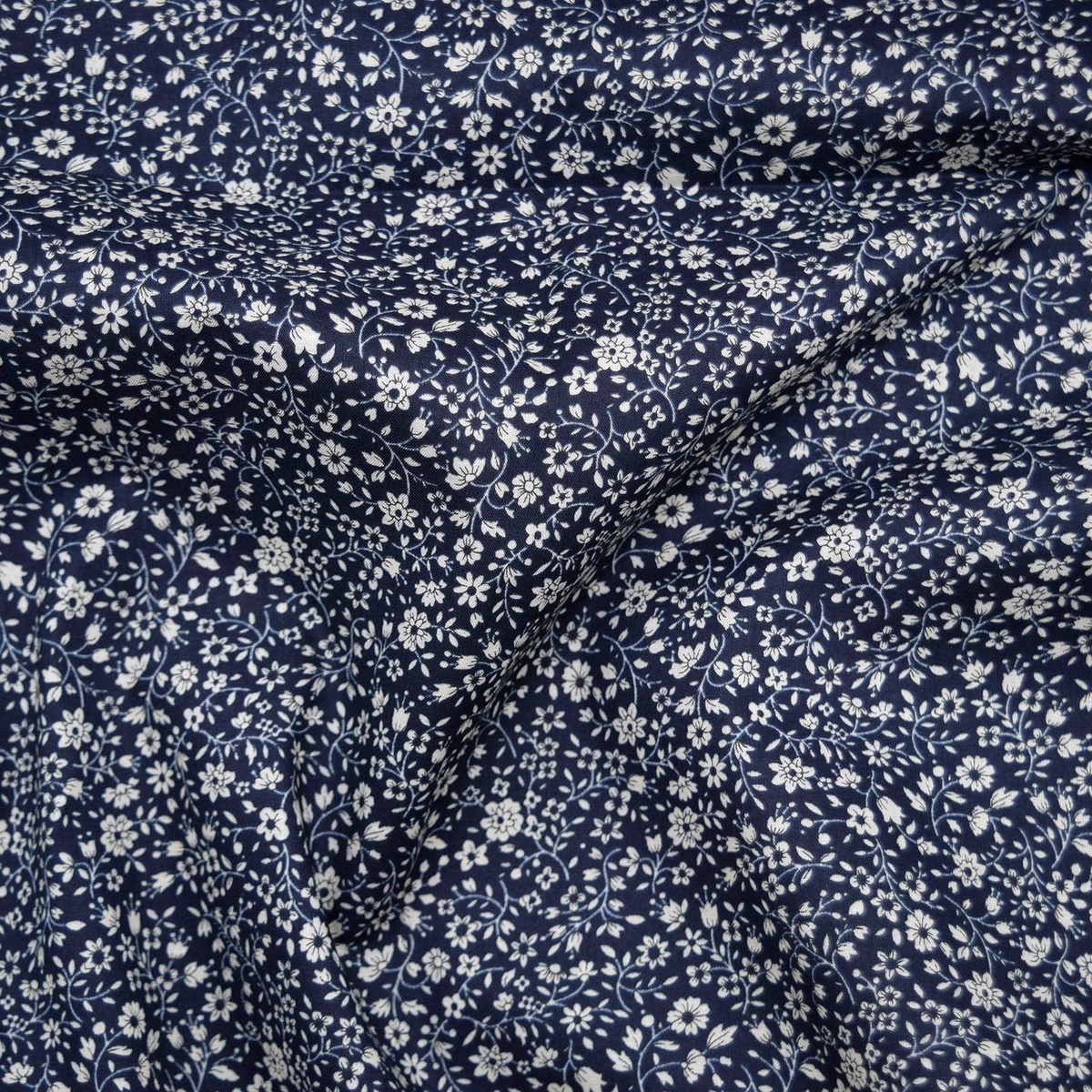 Flownny Petit Flowers Cotton Lawn – Navy NFA-1040-43