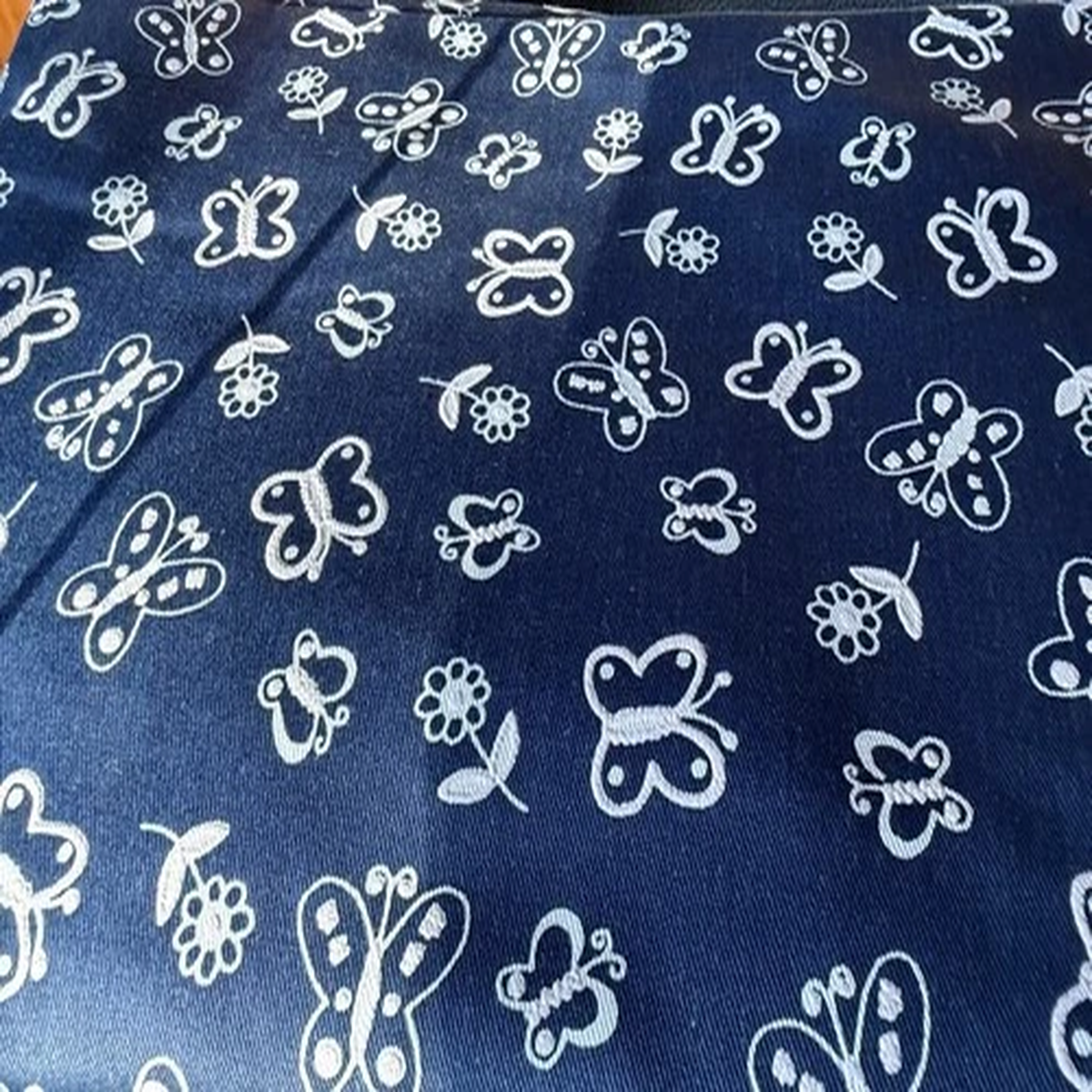 3.7 Yards Of Blue Polyester Material