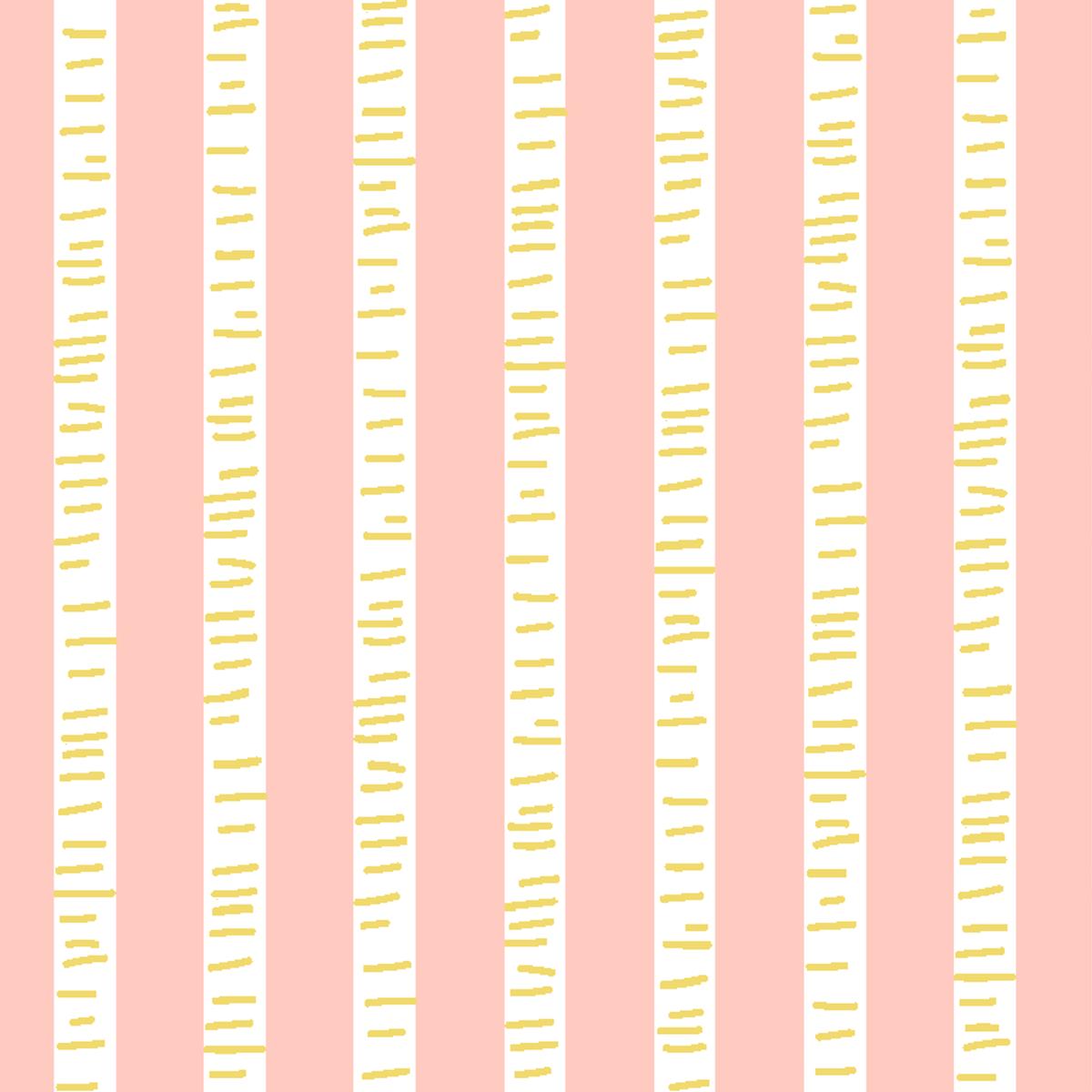 Birch Stripes on Light Pink Fabric