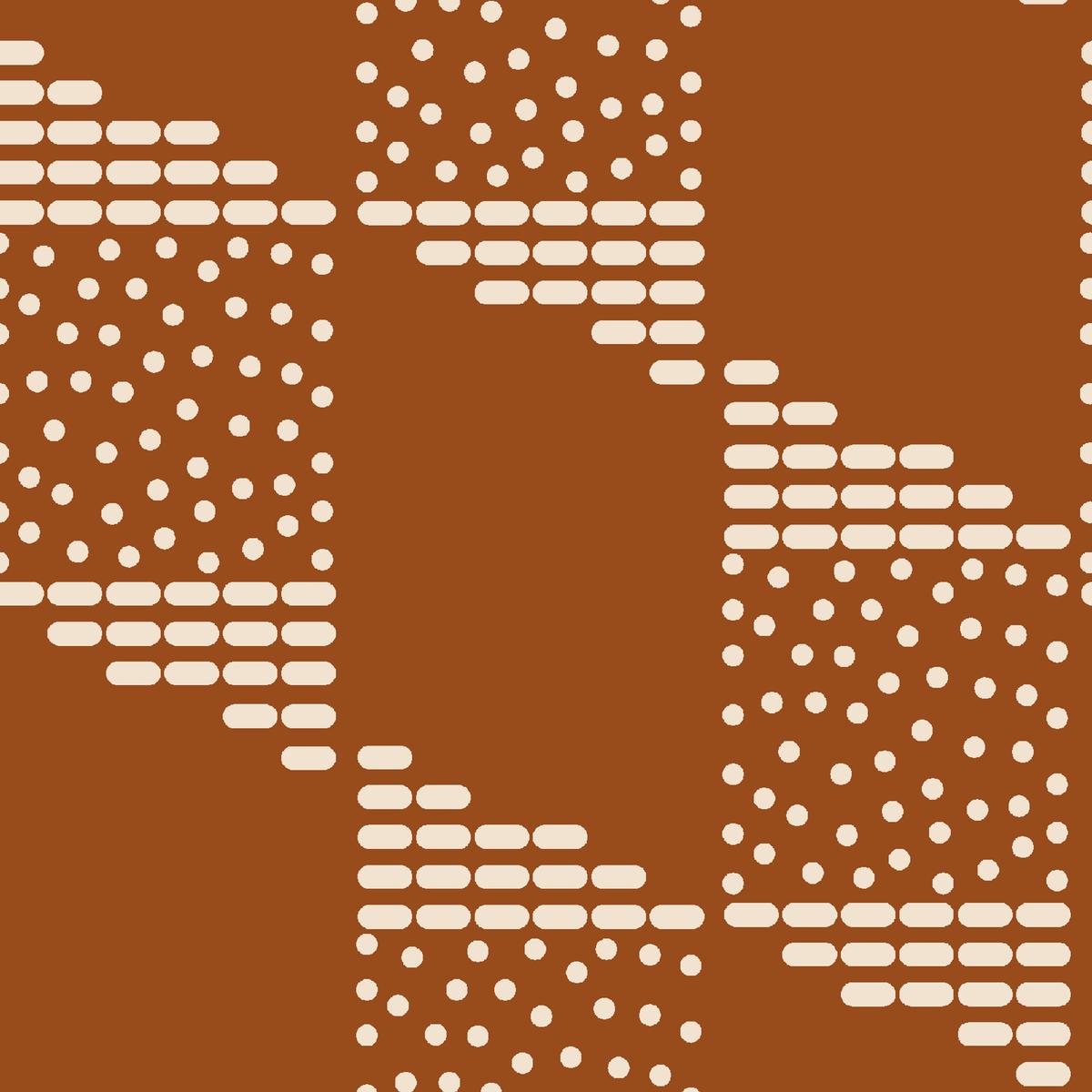 Fresh Diamond on Brown Fabric
