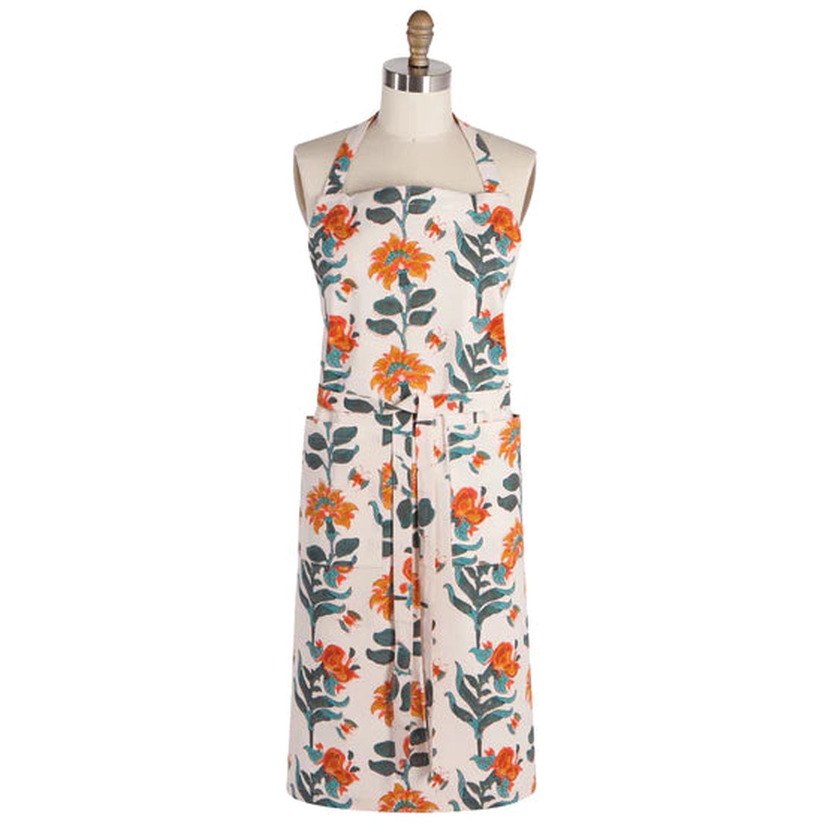 Apron Marigold Block Print