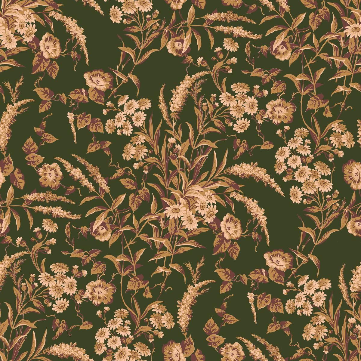 Daisy on Forest Edge Fabric