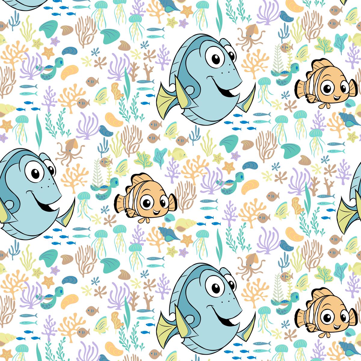 Disney and Pixar’s Finding Nemo Coral Ocean Fabric