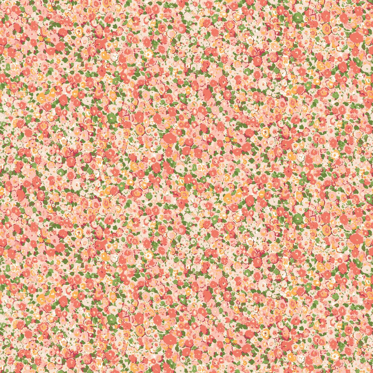 Elara on Apricot Fabric