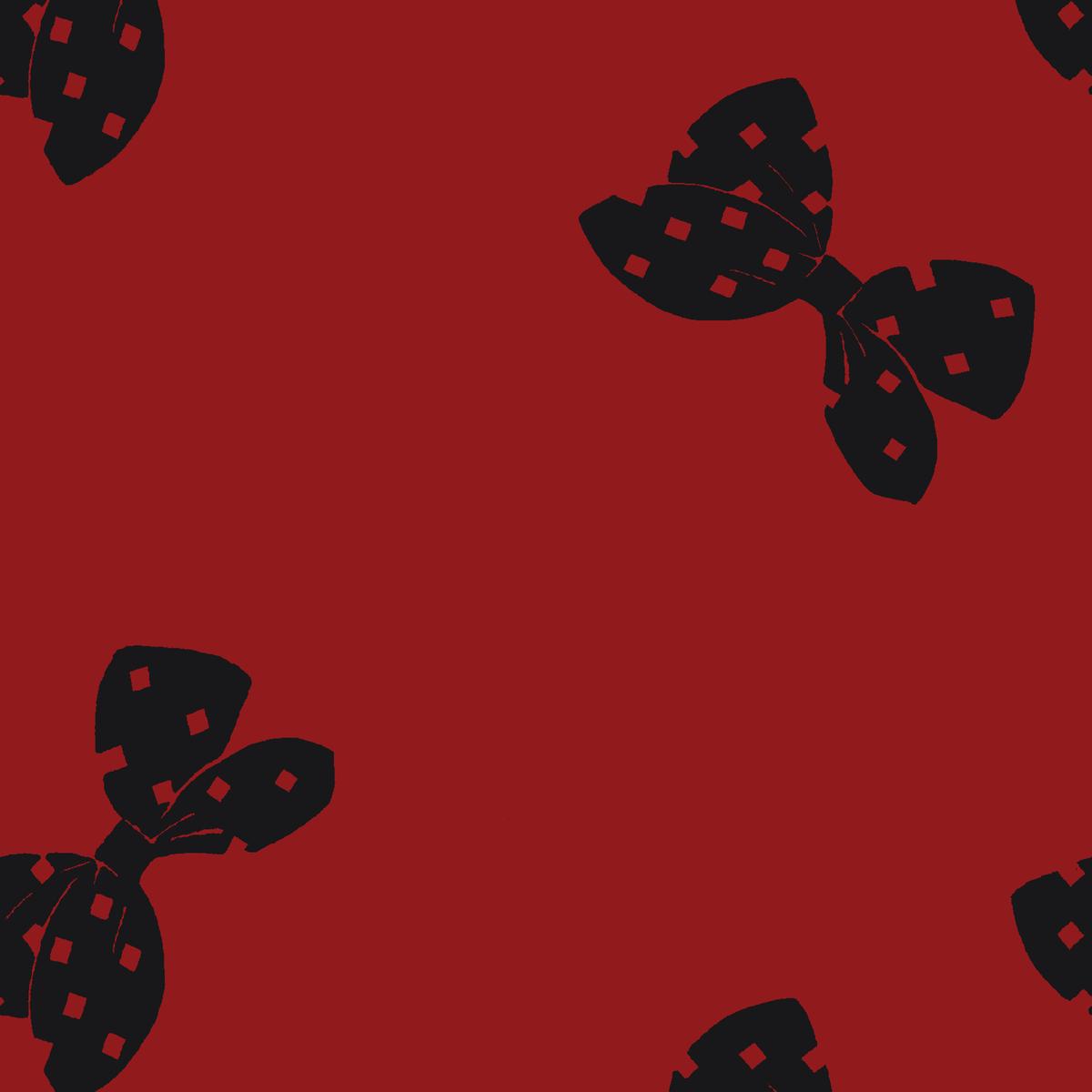 Grace Bow in Crimson Fabric