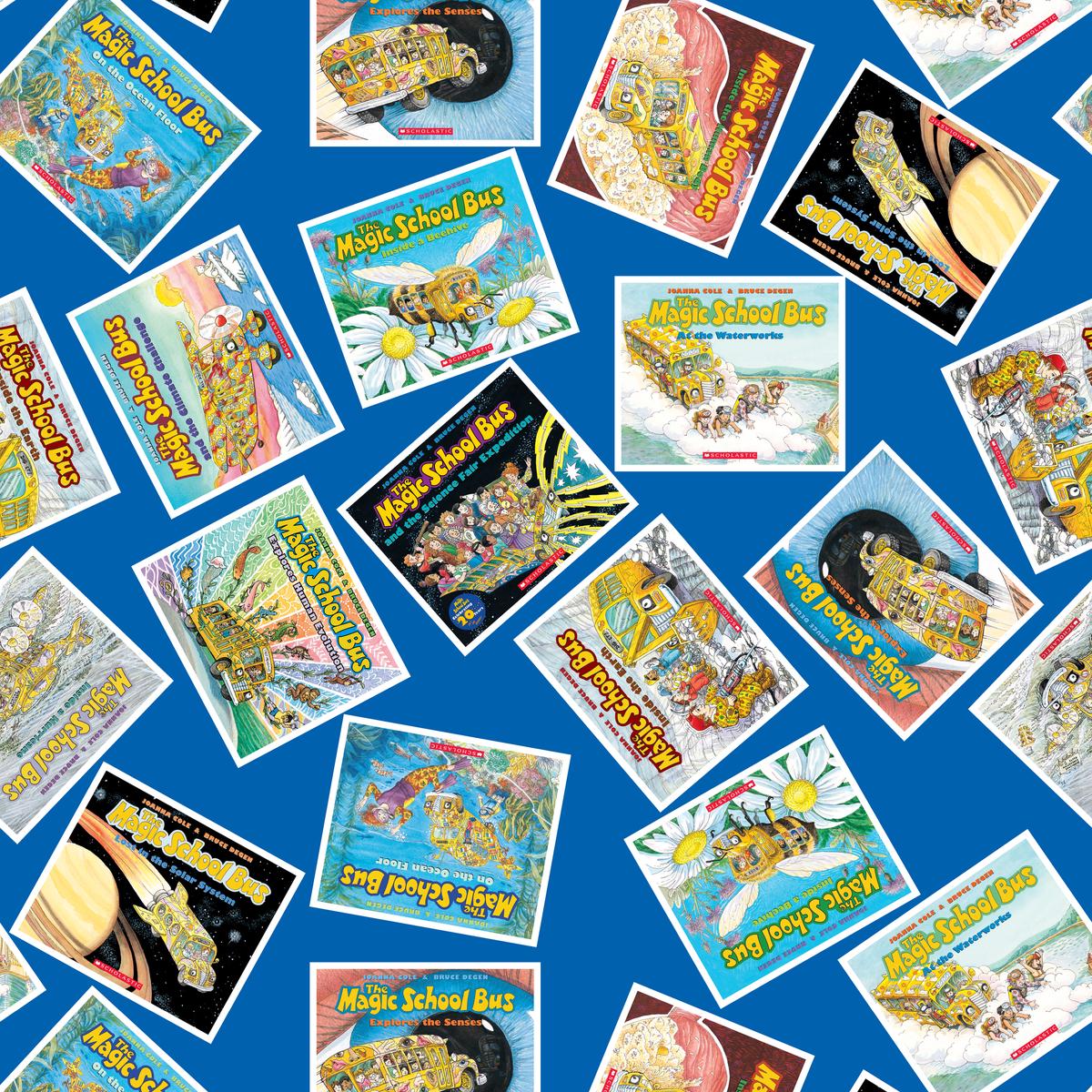 The Magic School Bus Book Toss Fabric