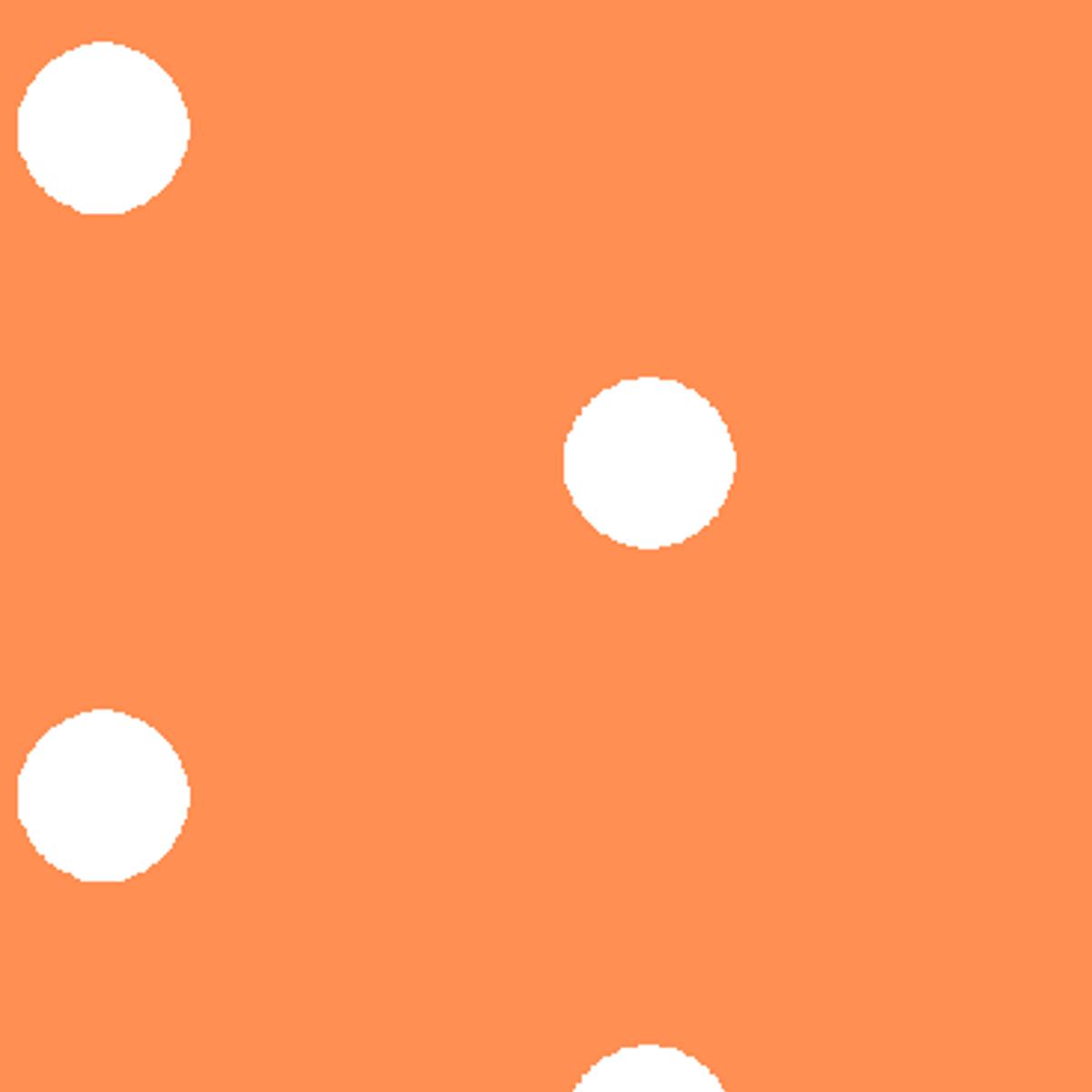 Polka Play, Orange Fabric