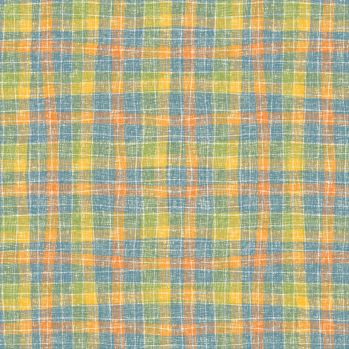 Tim Coffey – Summer Breeze – Pastel Plaid Fabric