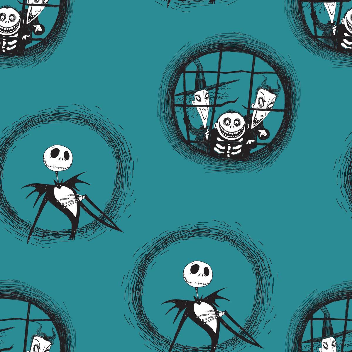 Disney Tim Burton’s The Nightmare Before Christmas Badges Toss Fabric