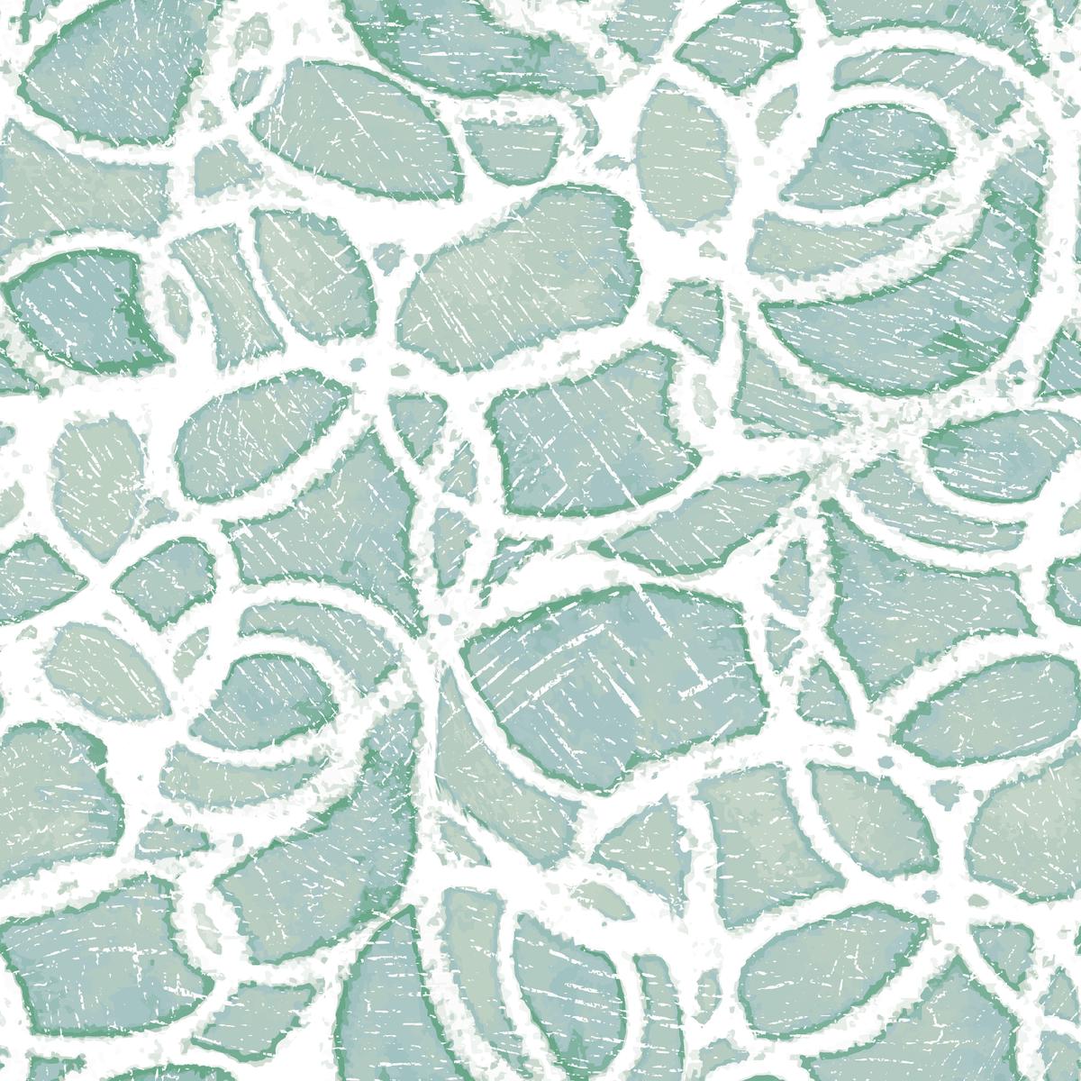 Holly Thomas Watercolor Batik Circles on Seafoam Fabric