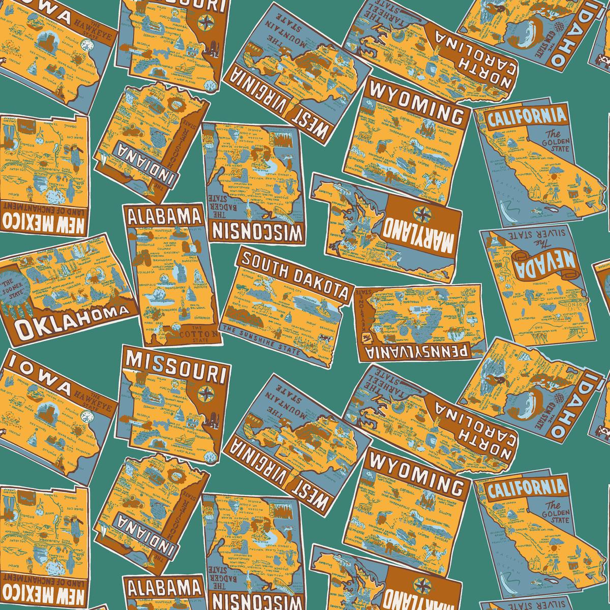 Road Map – Gold Fabric
