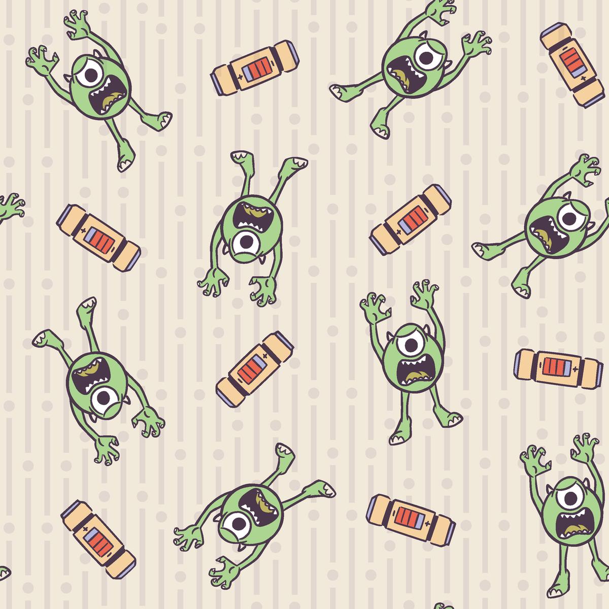 Disney and Pixar’s Monsters, Inc. Scary Mike Character Fabric