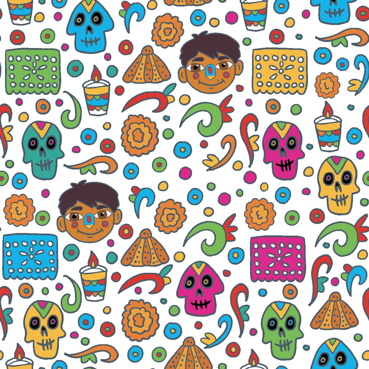 Disney Pixar Coco Traditional Celebration Fabric