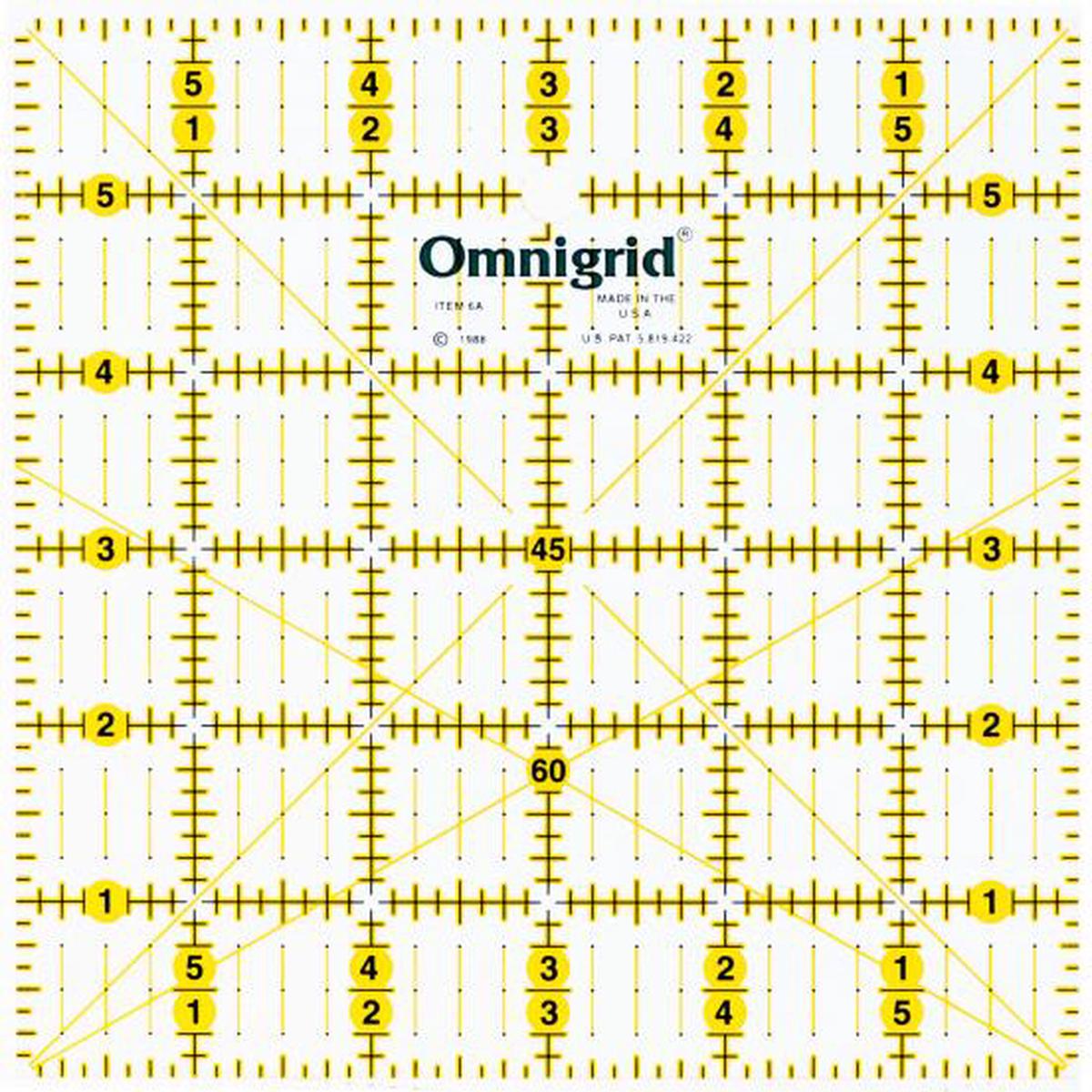 OMNI Grid Ruler 6″ x 6″