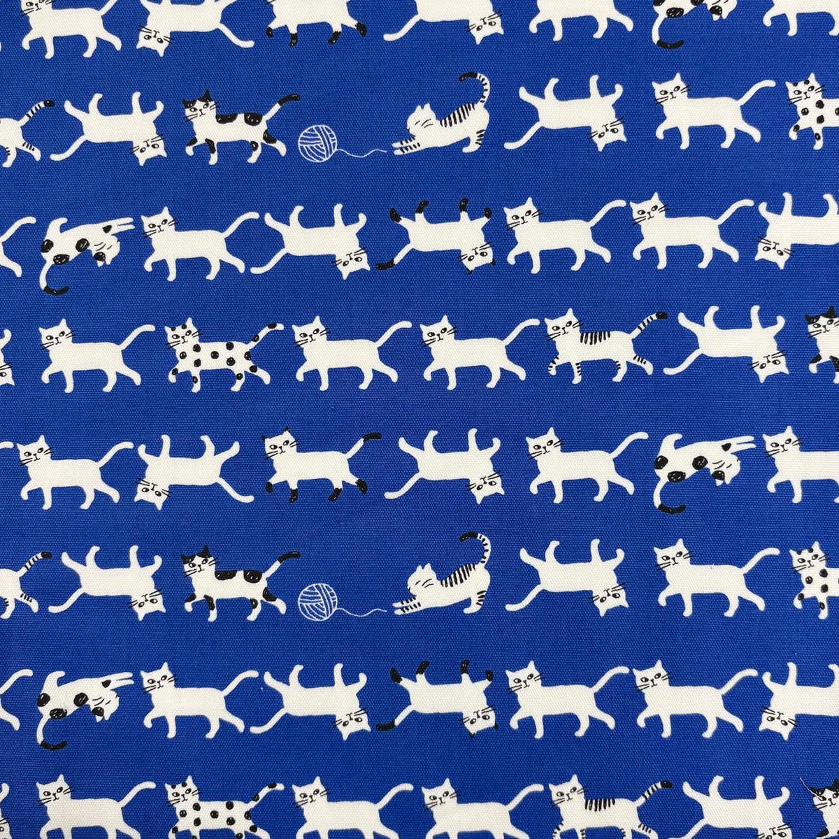 Simply Palette Cat Prints Cotton Oxford – Blue YPA-69010-1