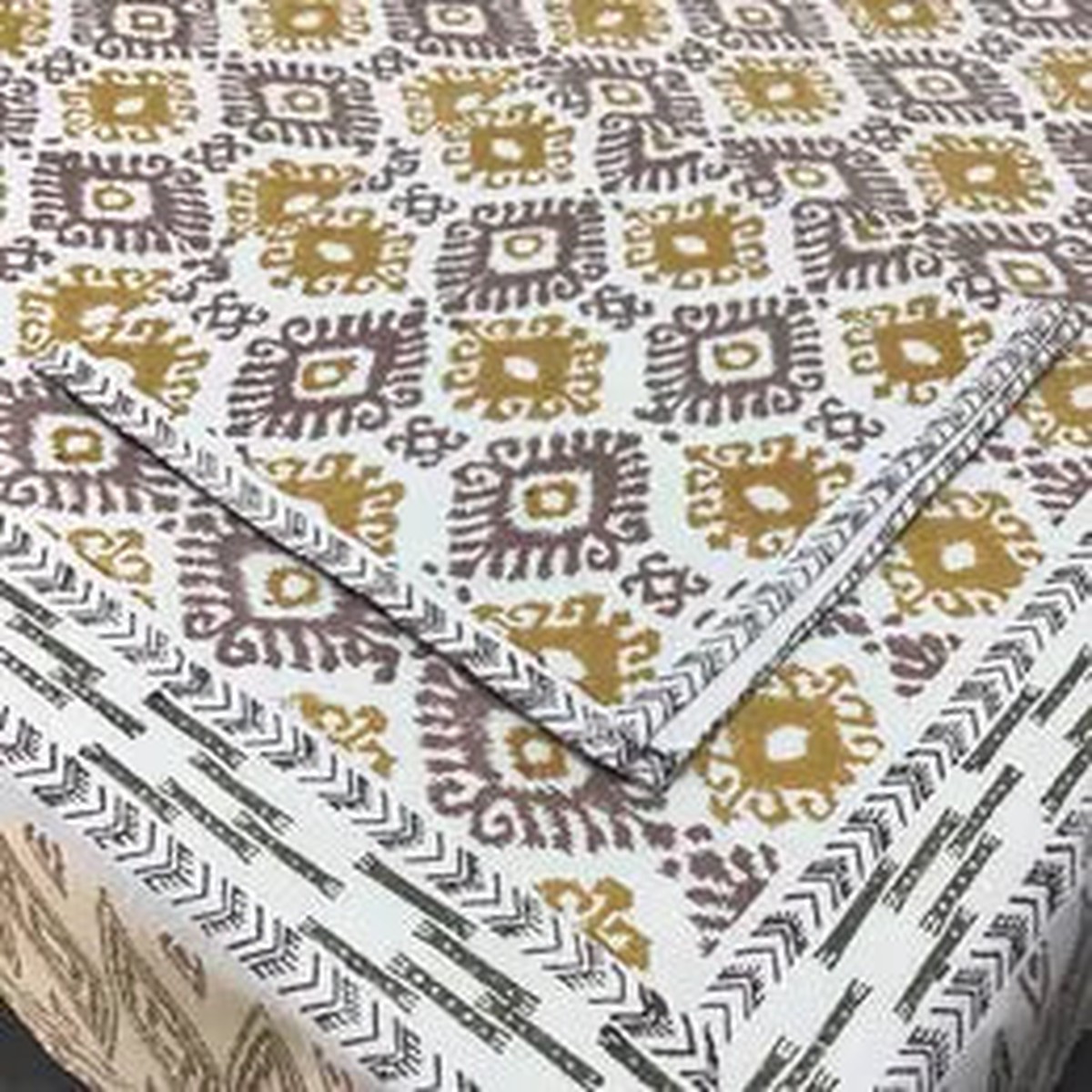 Tablecloth 60×60 Dev Ochre Brown