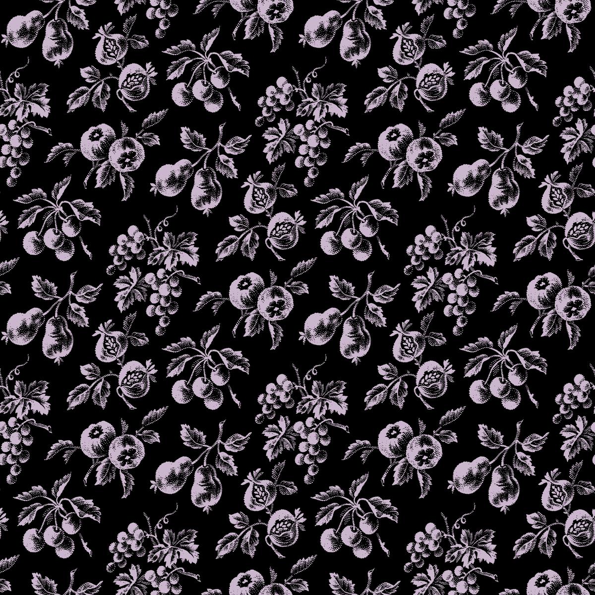 Beneath the Vine – Dark Vintage Fruit Fabric