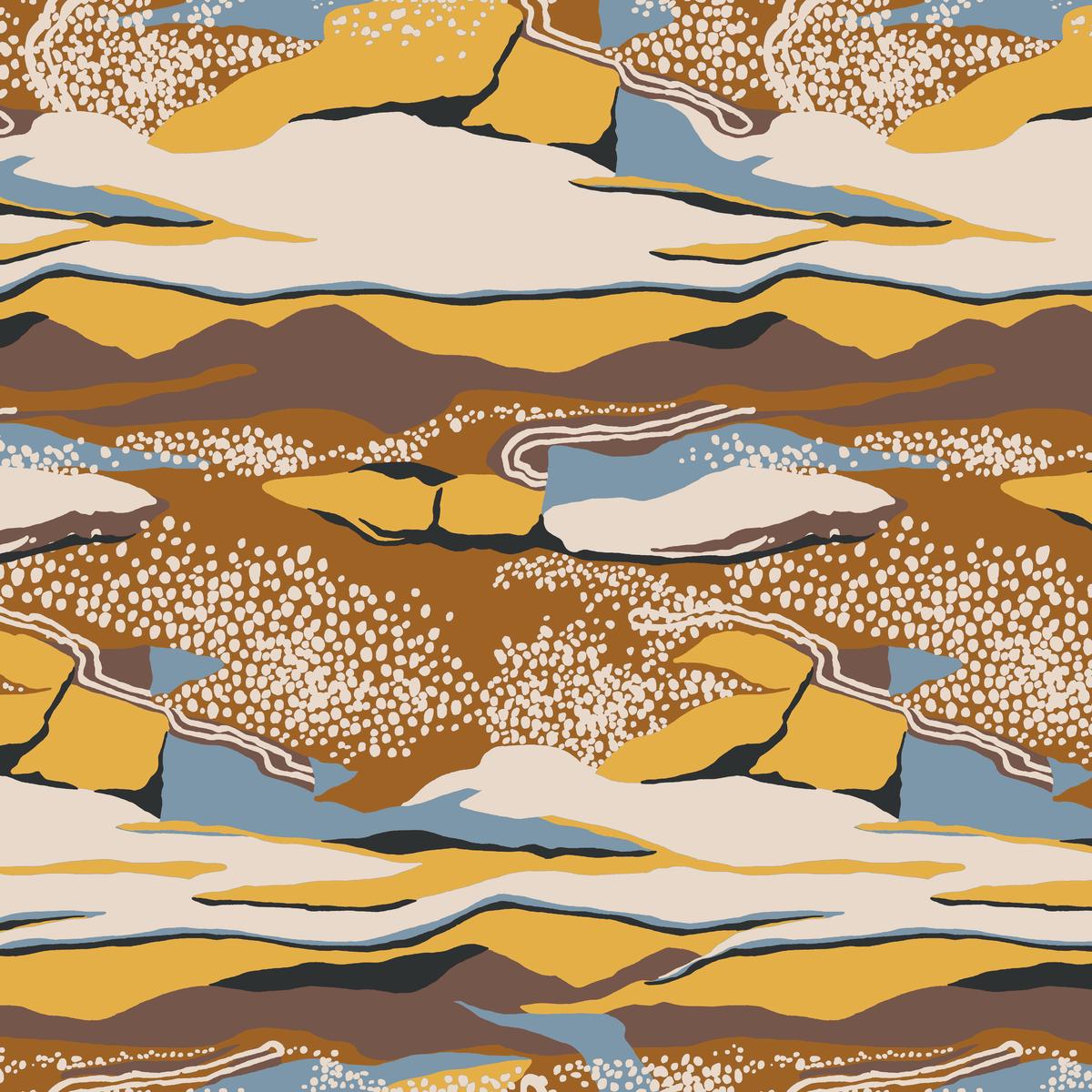 Canyon Hills – Gold Fabric