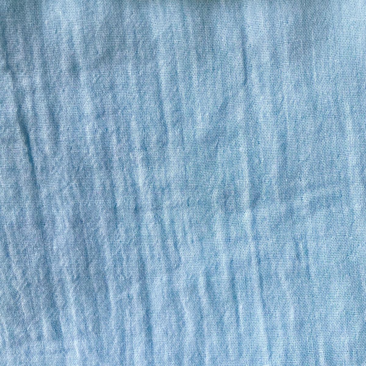 Nuno to Mono 100% Cotton Triple-Washed Double Gauze – Baby Blue YKA-500-1