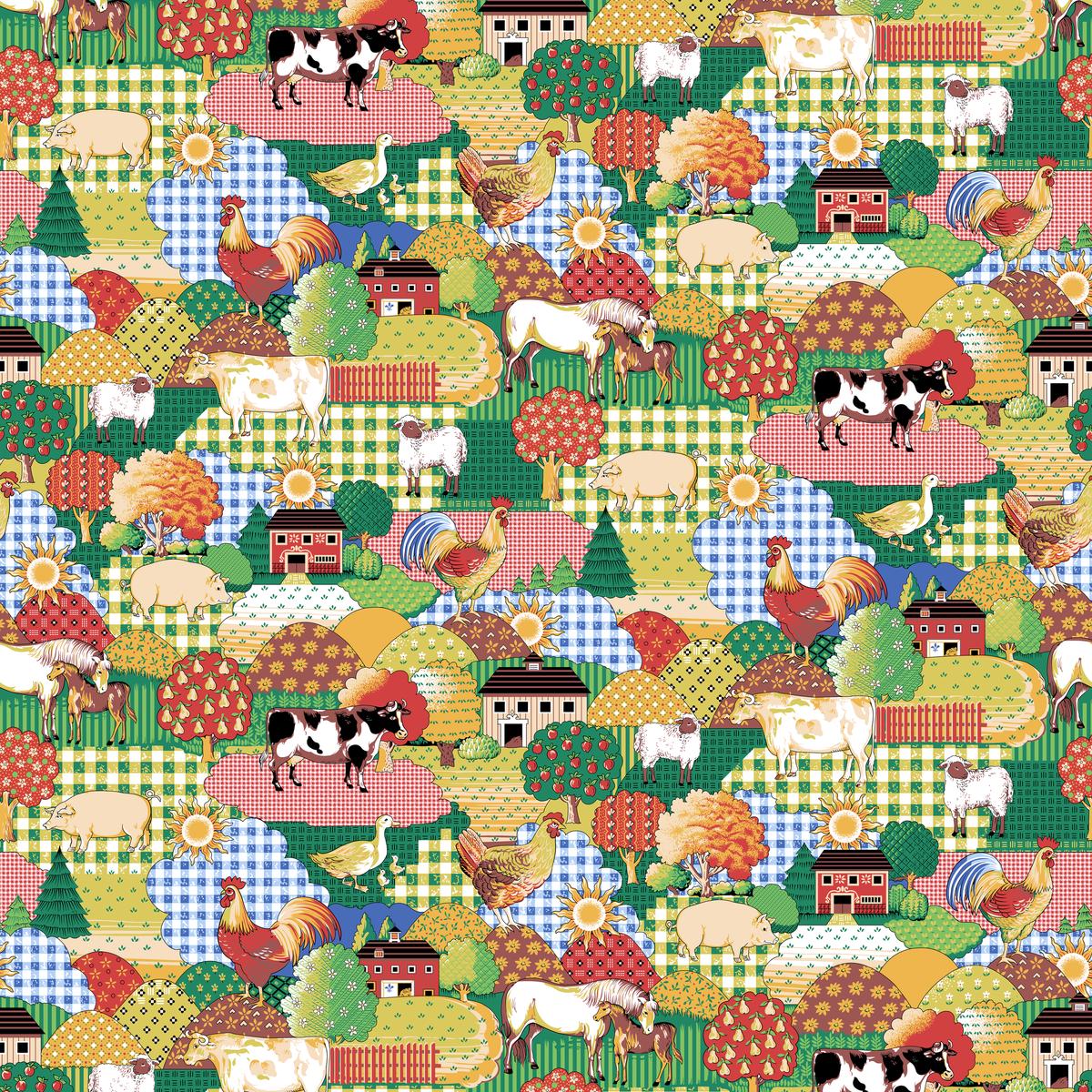 Patchwork Pasture – Farm Plaid Fabric
