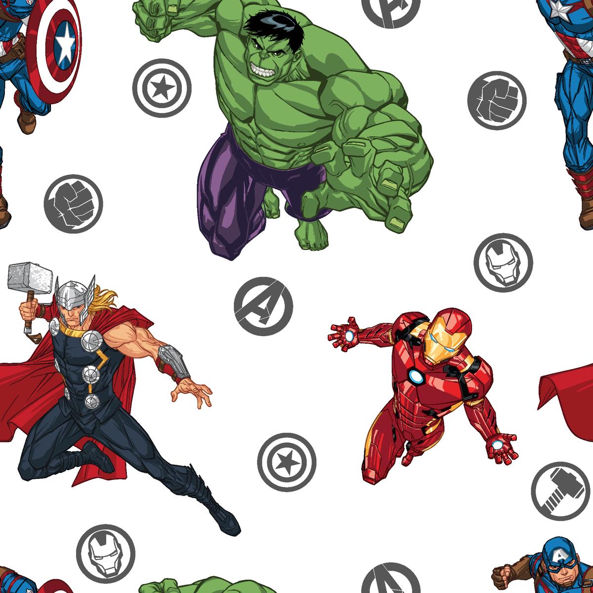 Marvel Avengers Character Frenzy Fabric