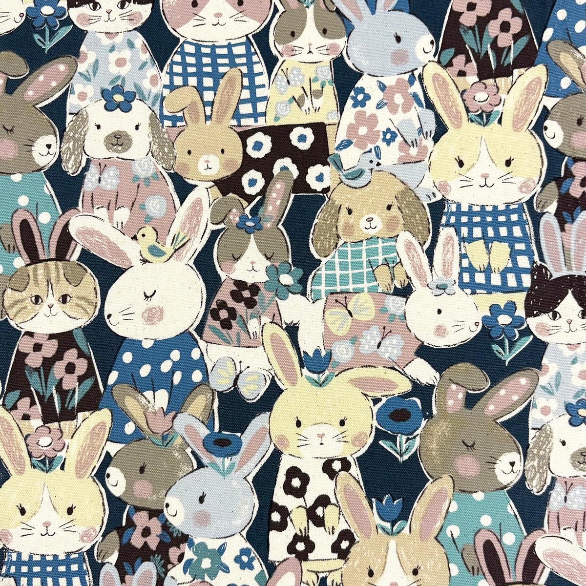 Powerful Animal Rabbits Oxford – Navy YGA-89000-1