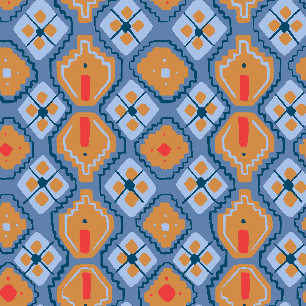 Savona on Faded Denim Fabric
