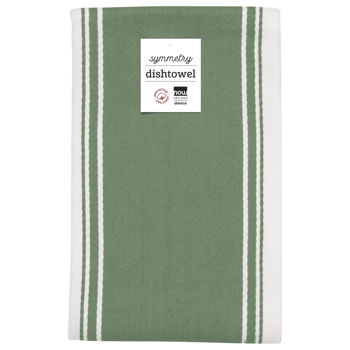 Symmetry Dishtowel Elm Green
