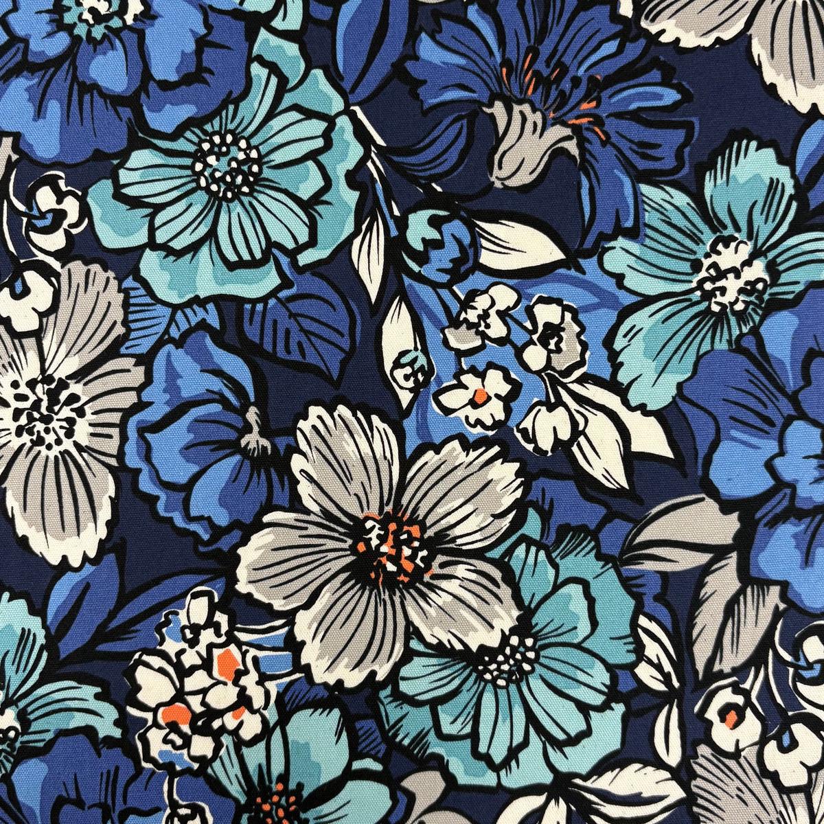 Jambo Floral Cotton Oxford – Blue YGA-89030-2