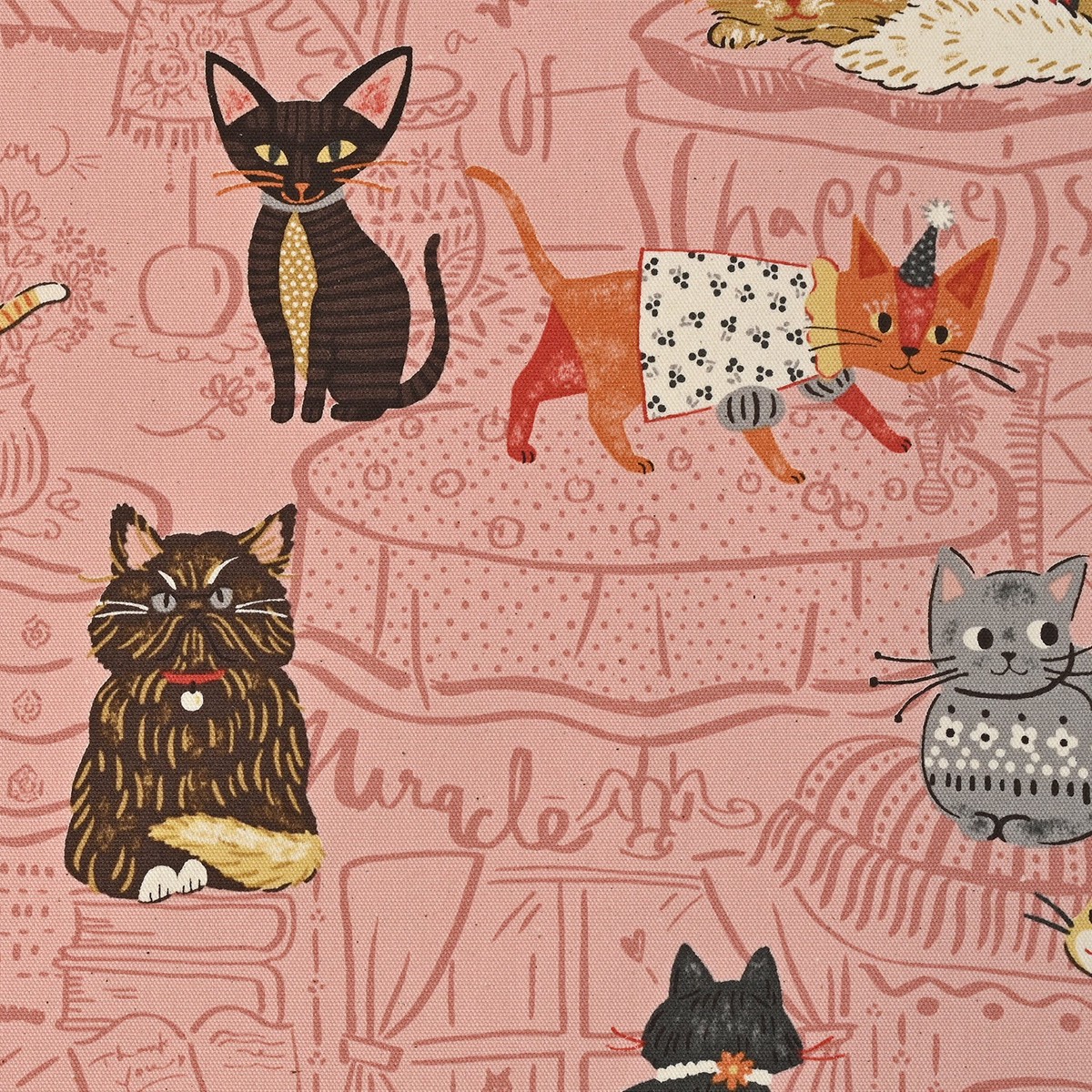 Powerful Animal Cats Oxford – Pink YGA-71000-1