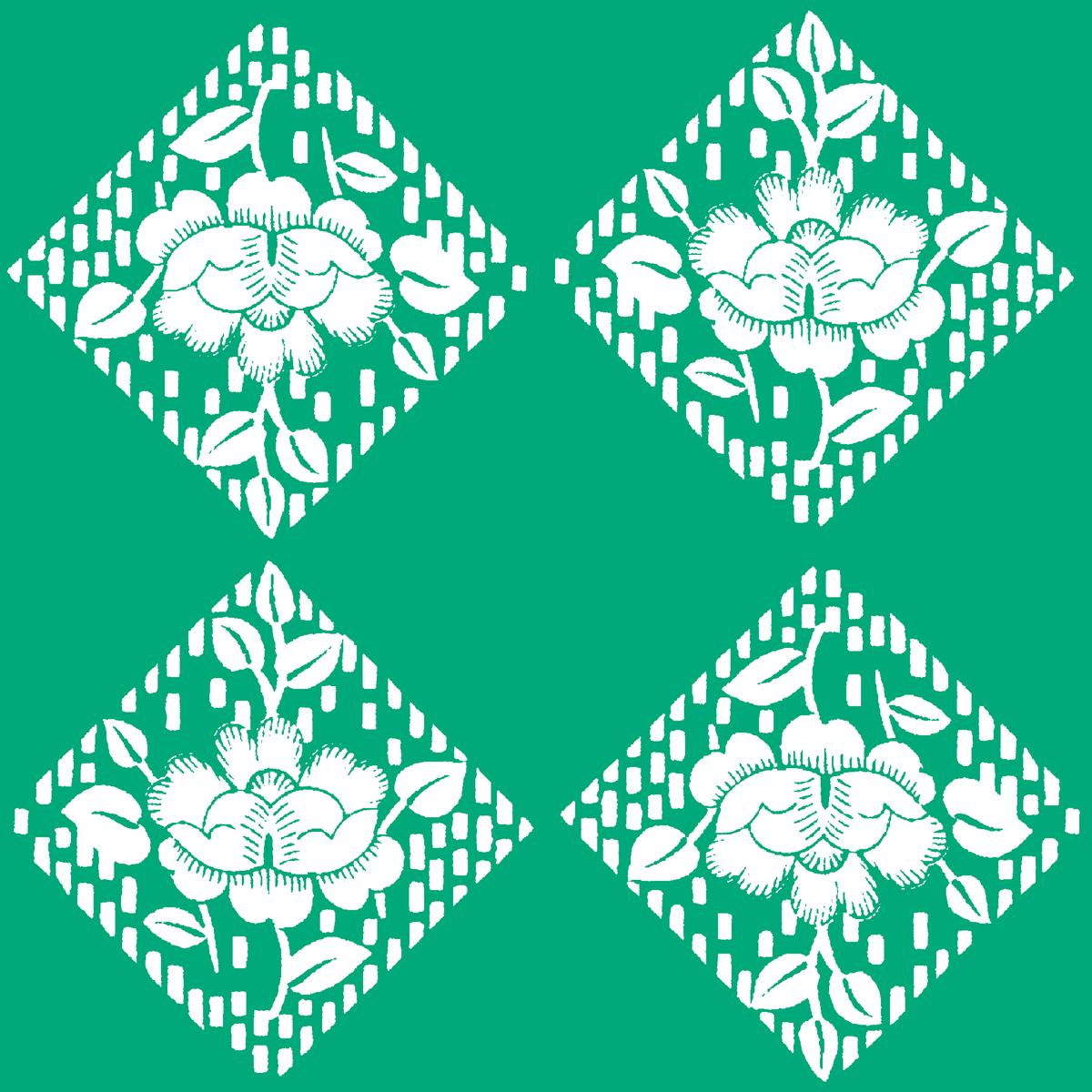 Lyon on Zephyr Green Fabric