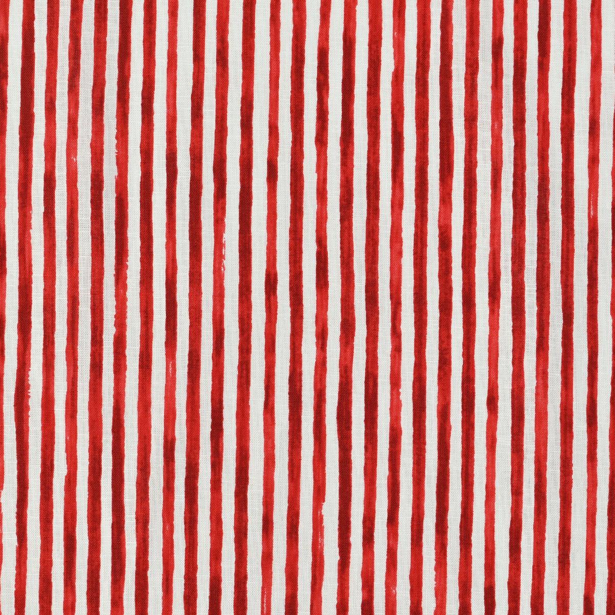 Shima Shima Stripe Linen Cotton Sheeting – Red TC-1050-1