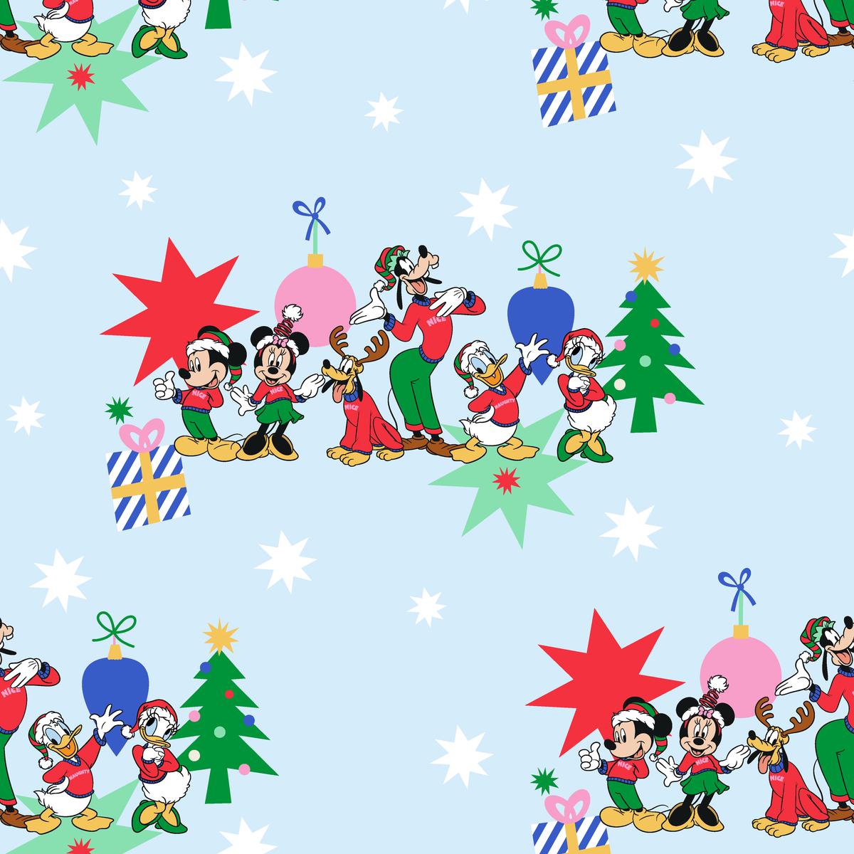 Disney Mickey & Friends Holiday Tidings Fabric
