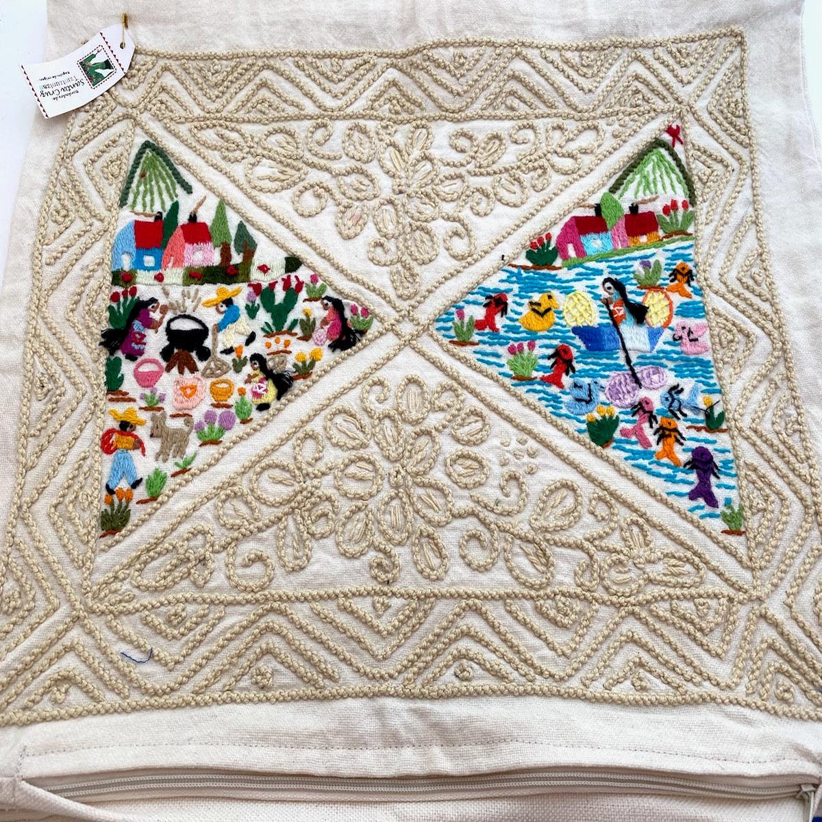 Embroidered Pillow Cover – Style B