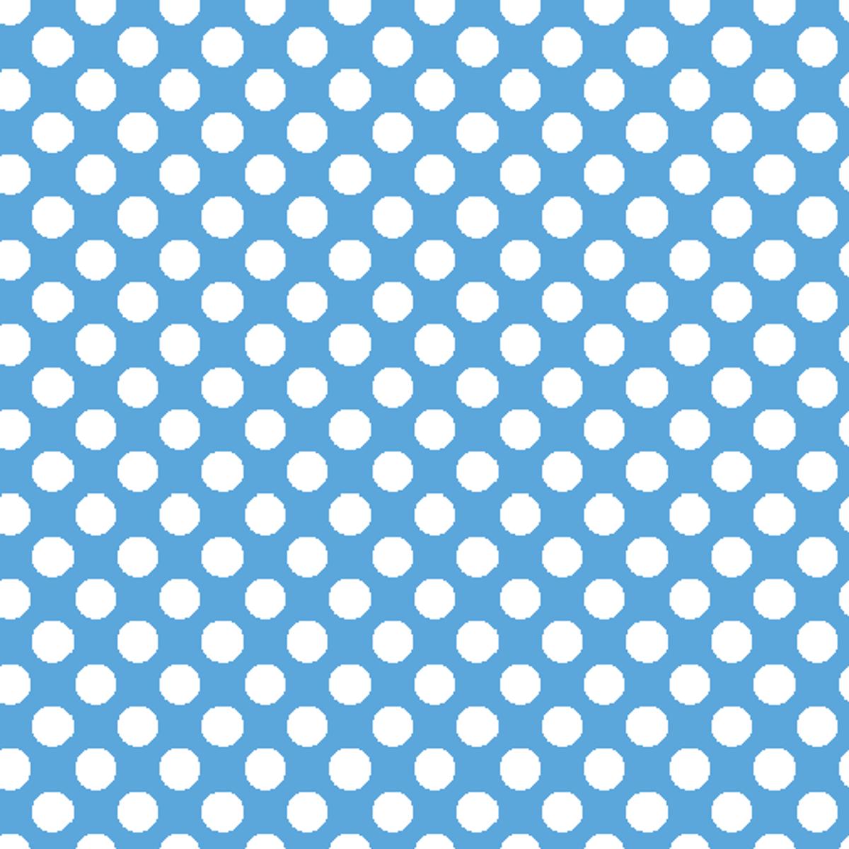 Mini Dots on Bright Blue Fabric